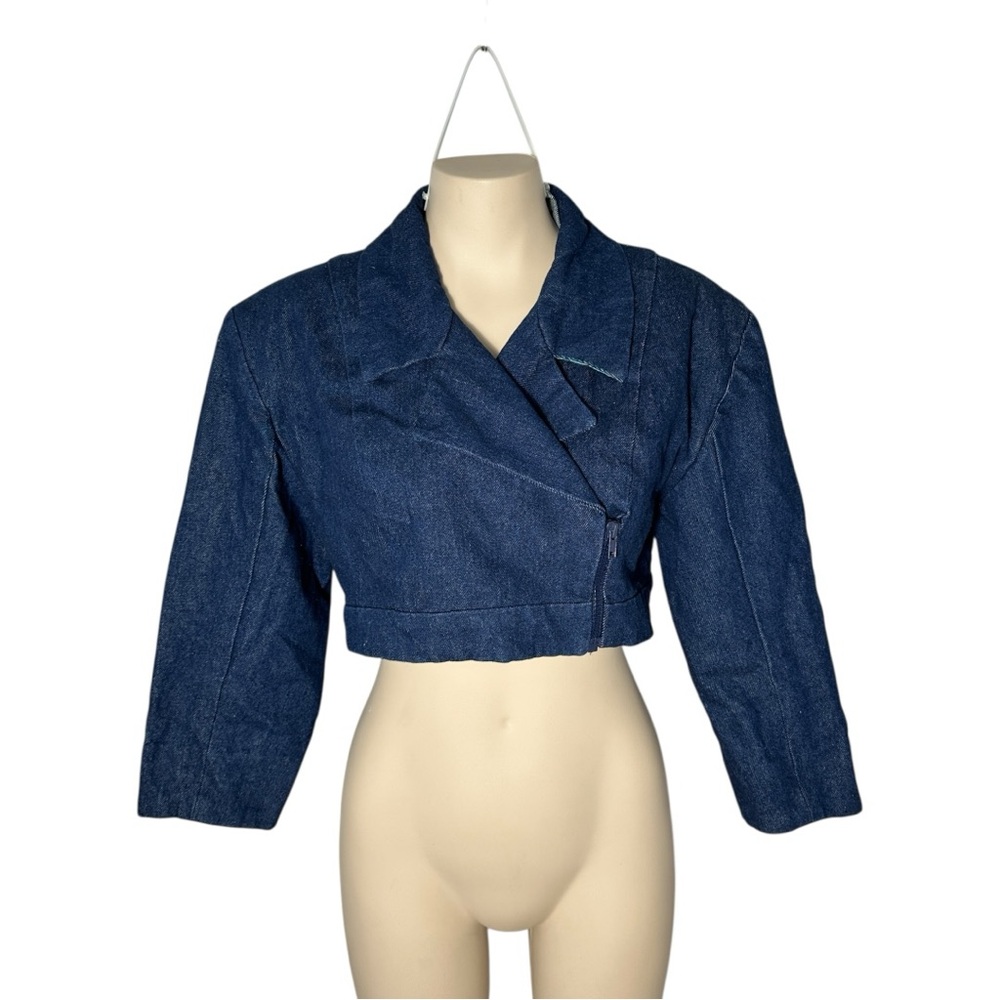 Classic Indigo Women's Cropped Denim Jacket